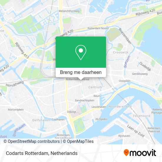 Codarts Rotterdam kaart