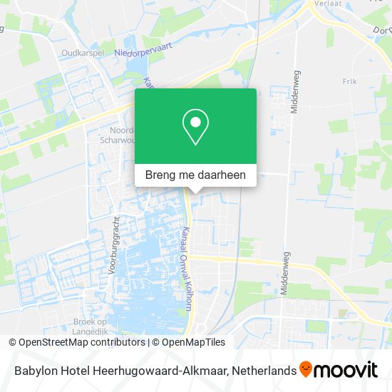 Babylon Hotel Heerhugowaard-Alkmaar kaart