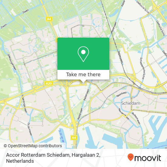Accor Rotterdam Schiedam, Hargalaan 2 kaart