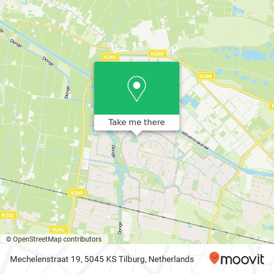 Mechelenstraat 19, 5045 KS Tilburg kaart