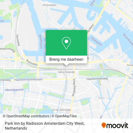 Park Inn by Radisson Amsterdam City West kaart