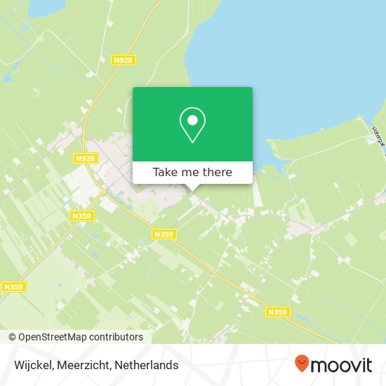Wijckel, Meerzicht kaart