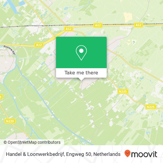 Handel & Loonwerkbedrijf, Engweg 50 kaart