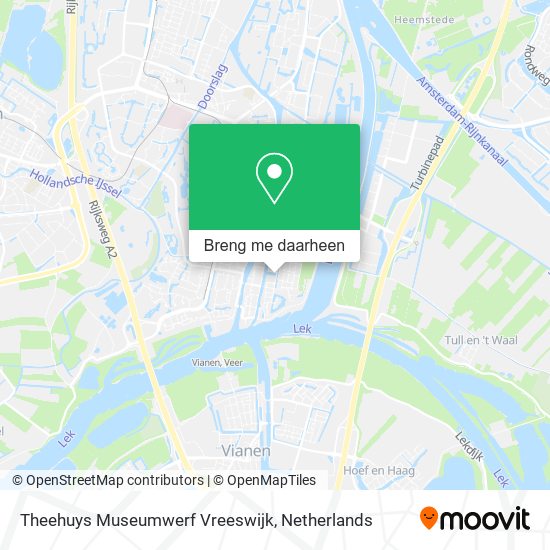 Theehuys Museumwerf Vreeswijk kaart