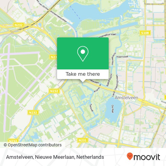 Amstelveen, Nieuwe Meerlaan kaart