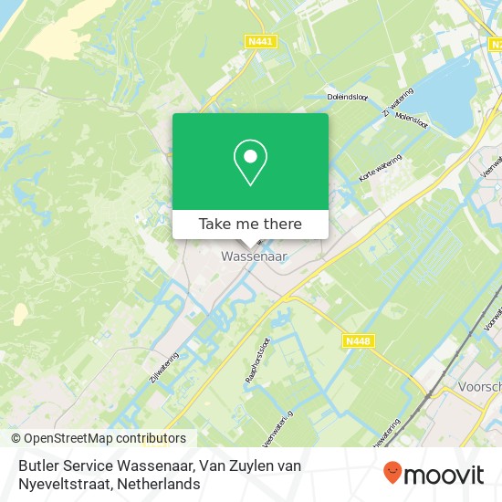 Butler Service Wassenaar, Van Zuylen van Nyeveltstraat kaart