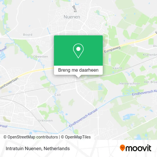 Intratuin Nuenen kaart