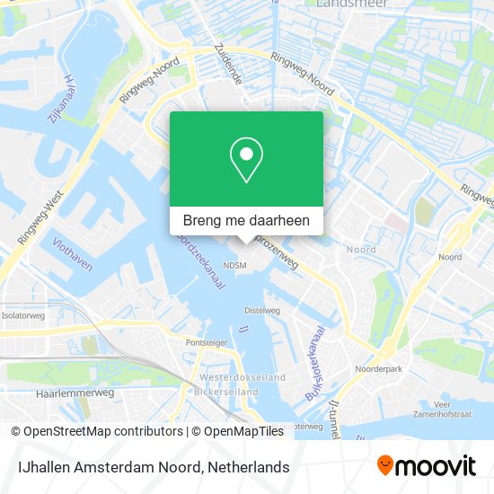 IJhallen Amsterdam Noord kaart