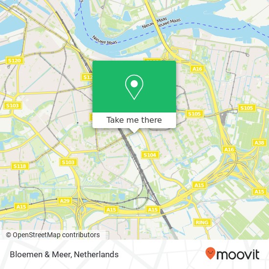 Bloemen & Meer, Maasstadweg 5 kaart