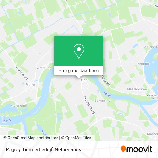 Pegroy Timmerbedrijf kaart