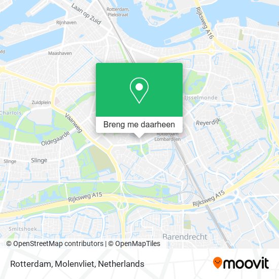 Rotterdam, Molenvliet kaart