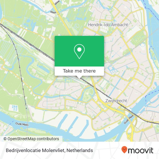 Bedrijvenlocatie Molenvliet kaart