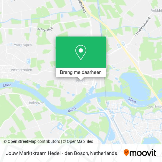 Jouw Marktkraam Hedel - den Bosch kaart