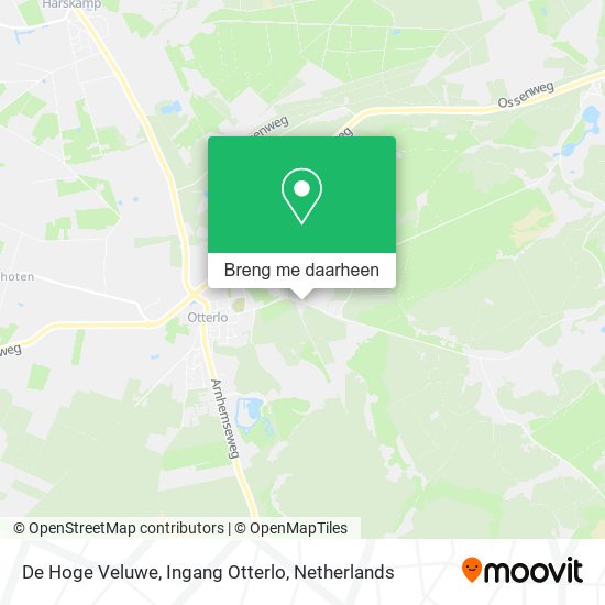 De Hoge Veluwe, Ingang Otterlo kaart