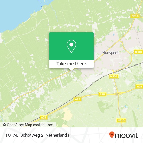 TOTAL, Schotweg 2 kaart