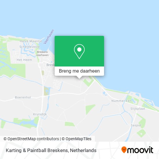 Karting & Paintball Breskens kaart