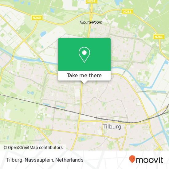 Tilburg, Nassauplein kaart