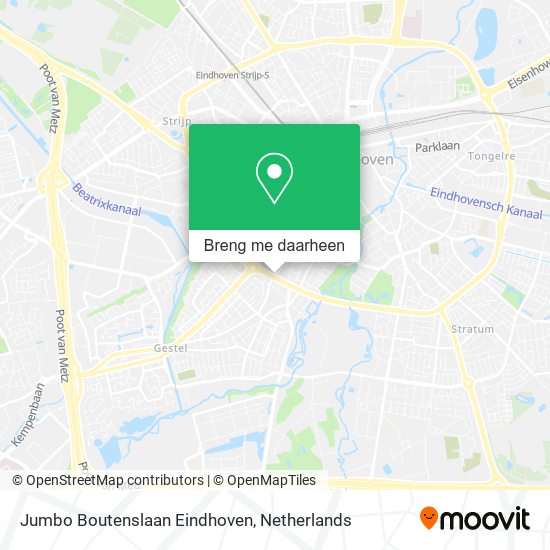 Jumbo Boutenslaan Eindhoven kaart