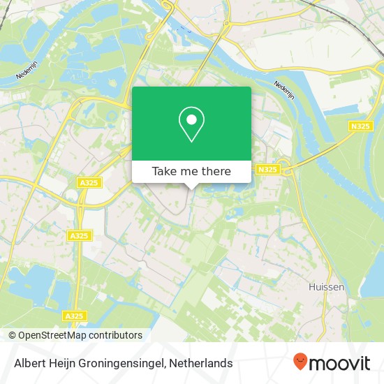 Albert Heijn Groningensingel, Groningensingel 959 kaart