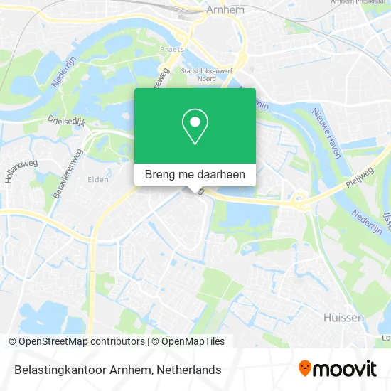 Belastingkantoor Arnhem kaart