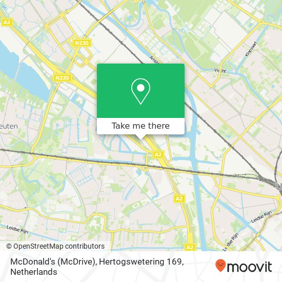 McDonald's (McDrive), Hertogswetering 169 kaart