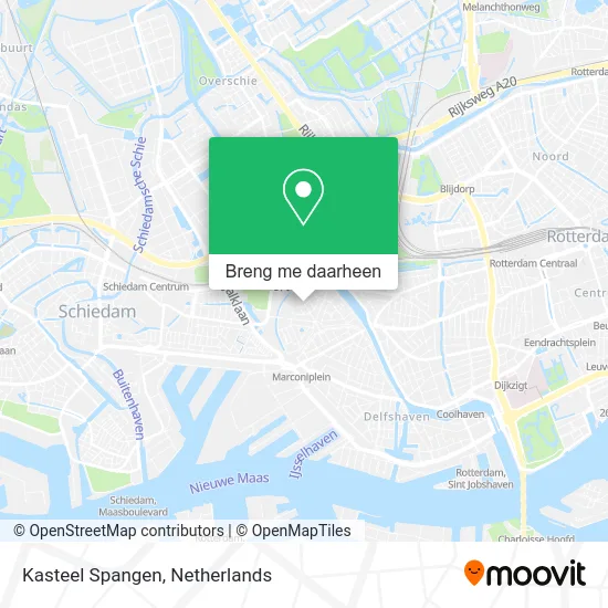 Kasteel Spangen kaart