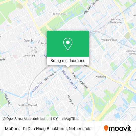 McDonald's Den Haag Binckhorst kaart