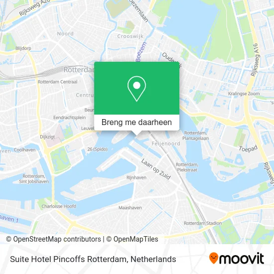 Suite Hotel Pincoffs Rotterdam kaart