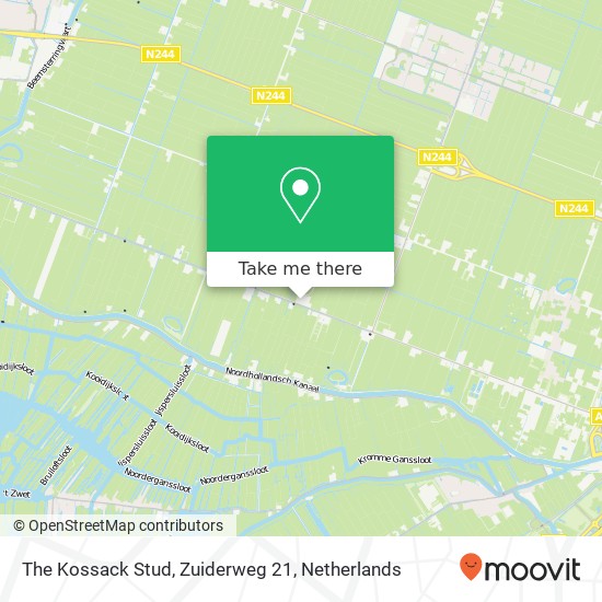 The Kossack Stud, Zuiderweg 21 kaart