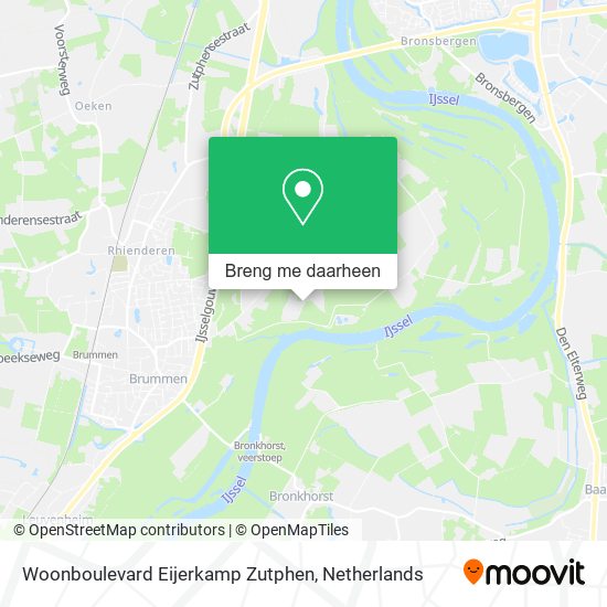 Woonboulevard Eijerkamp Zutphen kaart
