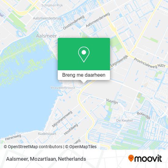 Aalsmeer, Mozartlaan kaart