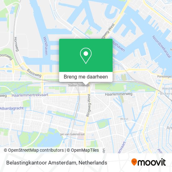 Belastingkantoor Amsterdam kaart