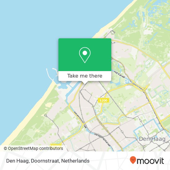Den Haag, Doornstraat kaart