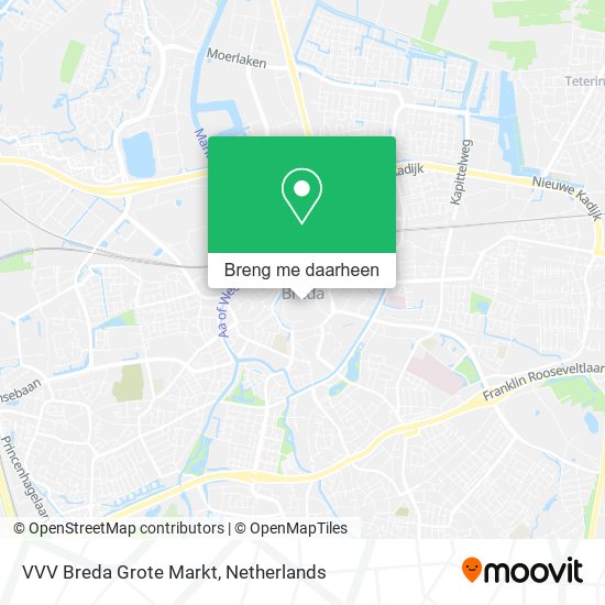 VVV Breda Grote Markt kaart