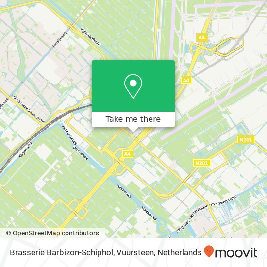 Brasserie Barbizon-Schiphol, Vuursteen kaart