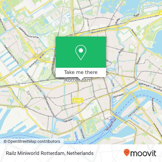 Railz Miniworld Rotterdam kaart