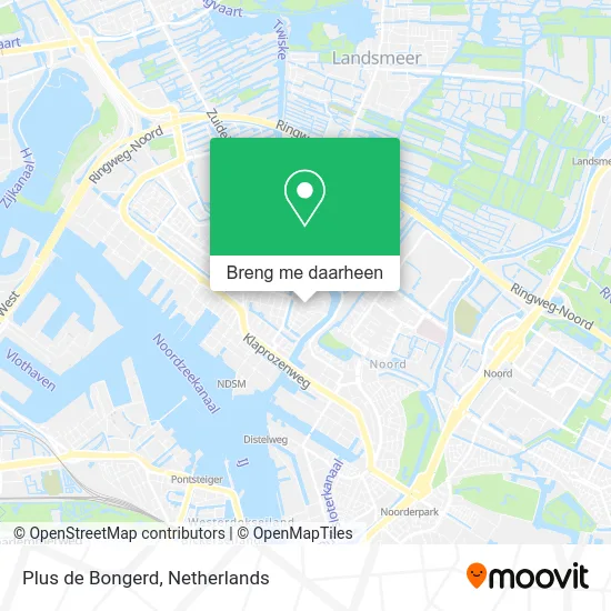 Plus de Bongerd kaart