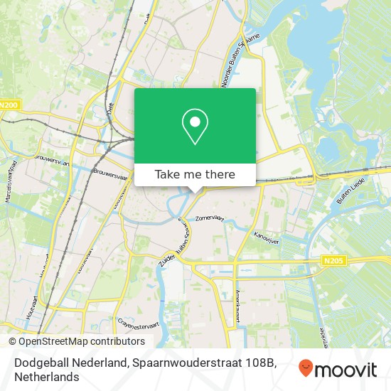 Dodgeball Nederland, Spaarnwouderstraat 108B kaart