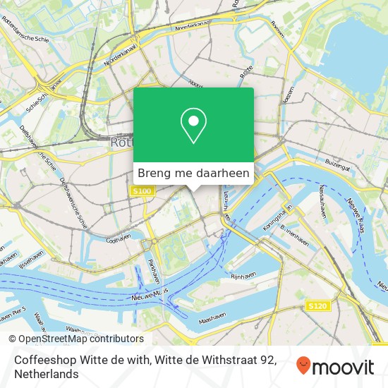 Coffeeshop Witte de with, Witte de Withstraat 92 kaart