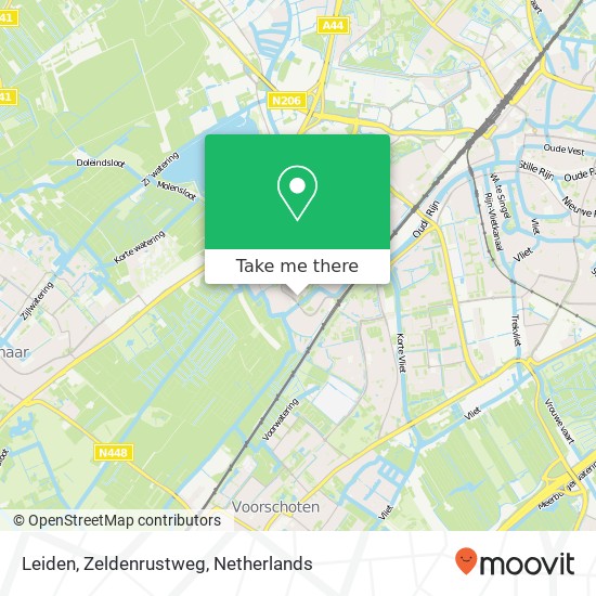 Leiden, Zeldenrustweg kaart