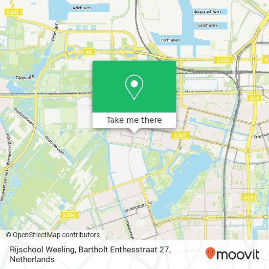 Rijschool Weeling, Bartholt Enthesstraat 27 kaart