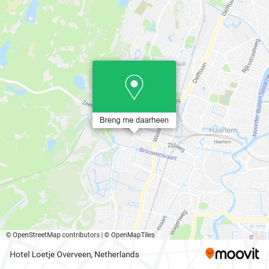 Hotel Loetje Overveen kaart