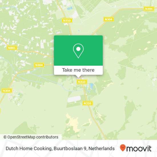 Dutch Home Cooking, Buurtboslaan 9 kaart