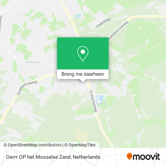 Oerrr OP het Mosselse Zand kaart