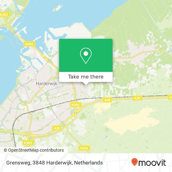 Grensweg, 3848 Harderwijk kaart