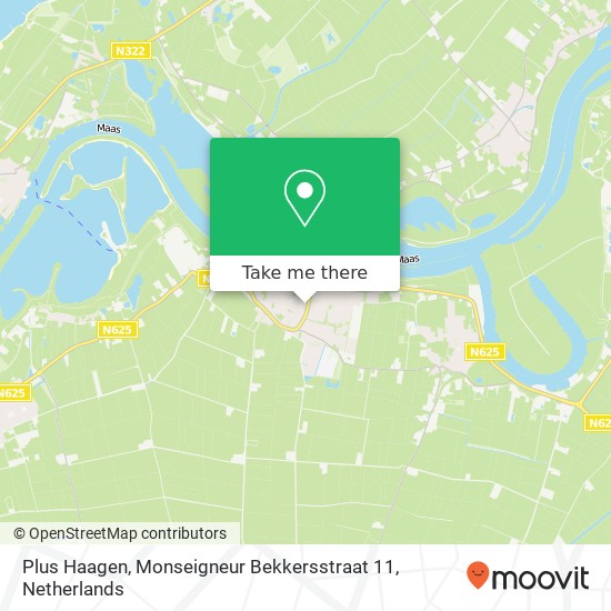 Plus Haagen, Monseigneur Bekkersstraat 11 kaart