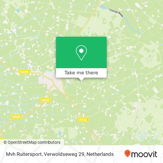 Mvh Ruitersport, Verwoldseweg 29 kaart