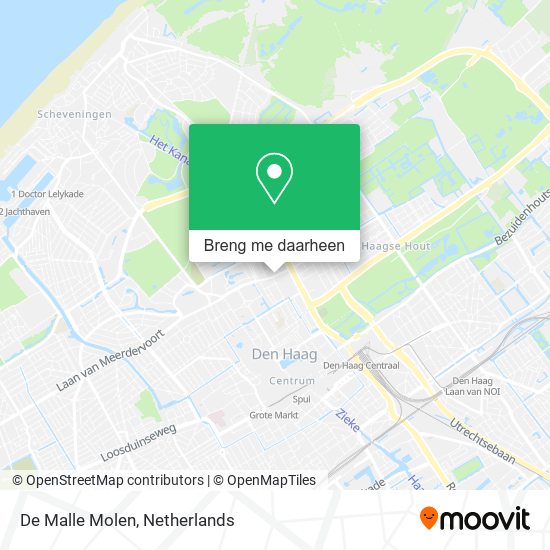 De Malle Molen kaart