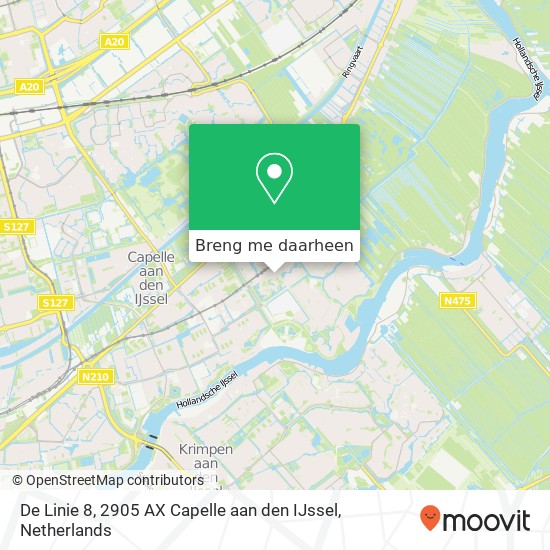 De Linie 8, 2905 AX Capelle aan den IJssel kaart