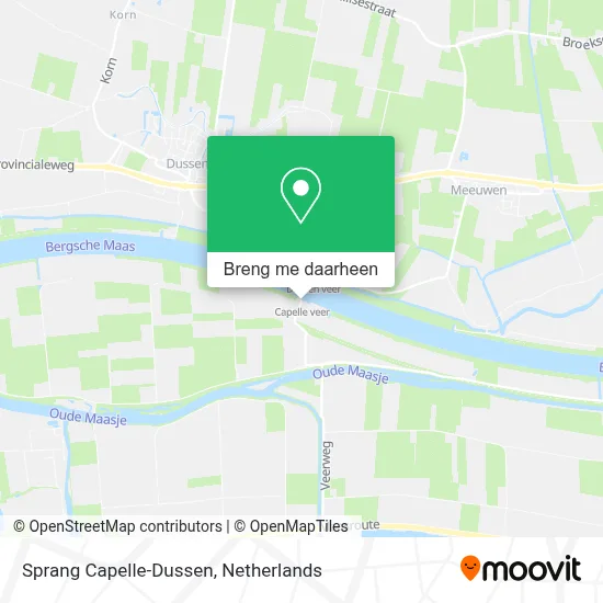 Sprang Capelle-Dussen kaart